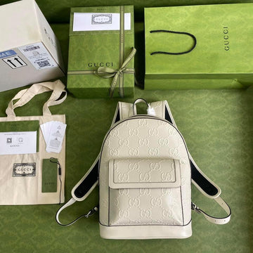 Gucci EC Embossed Backpack