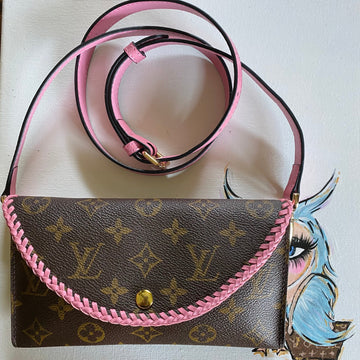 The Junco -CS Monogram in Pink Crossbody Bag