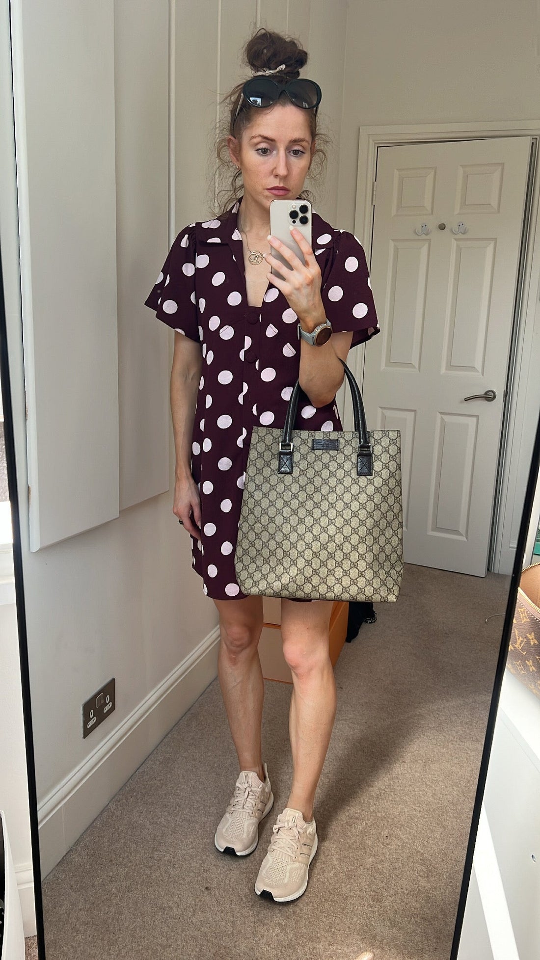Gucci EC Monogram Canvas Tote Bag