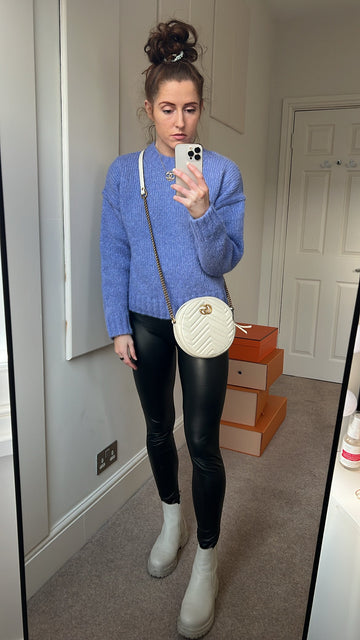 Gucci EC Round White Marmont Small Shoulder Bag (RRP £1,160)