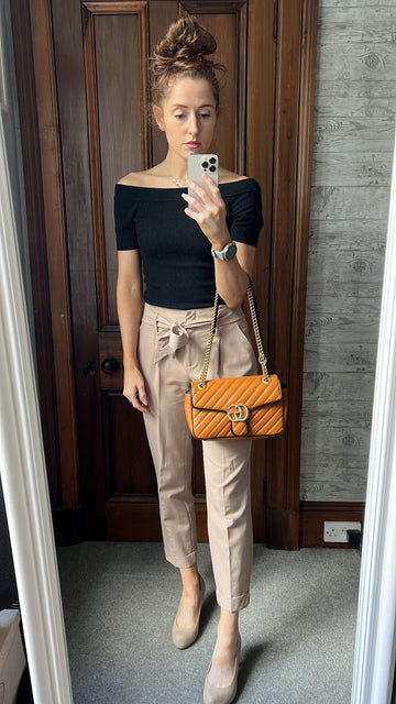Gucci EC Torchon Tan Marmont Small Shoulder Bag