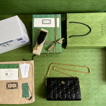 Gucci EC  Matelasse genuine Leather Shoulder Bag