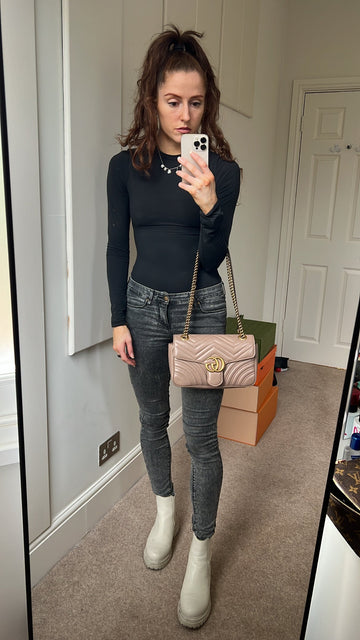 Gucci EC Dusty Pink Marmont Small Shoulder Bag (RRP £1800)