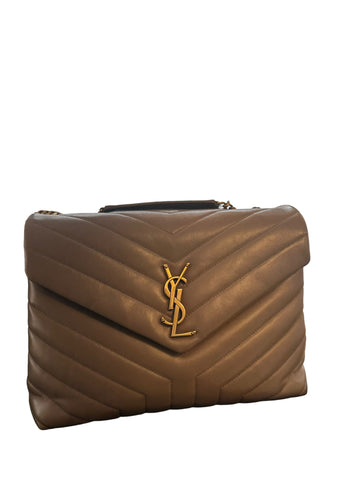 SAINT LAURENT - Leather Medium Loulou Bag