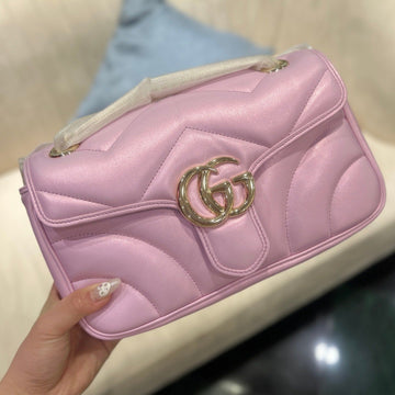 EC MARMONT 26 MEDIUM SHOULDER BAG LIGHT PINK CALFSKIN