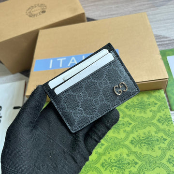 EC CARD CASE 11 WITH EC DETAIL BLACK CALFSKIN