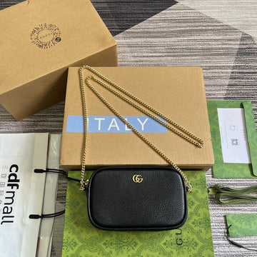 EC MARMONT MINI 18 BAG IN BLACK CALFSKIN