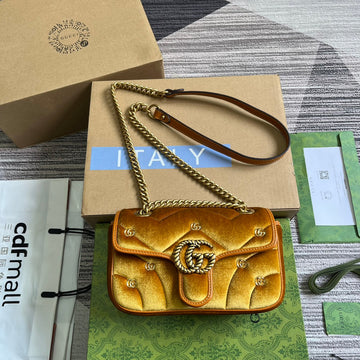EC MARMONT MINI 22 BAG IN GOLDEN VELVET