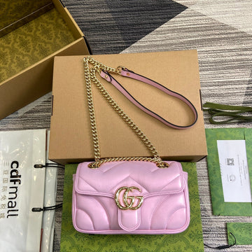 EC MARMONT 23 SMALL SHOULDER BAG LIGHT PINK CALFSKIN