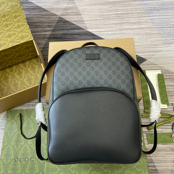MEDIUM 40 EC BACKPACK WITH TAG BLACK CALFSKIN AND CANVAS