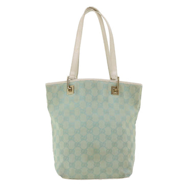 GUCCI EC Canvas Shoulder Bag Light Blue 0021099 001998  34957