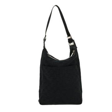 GUCCI EC Canvas Shoulder Bag Black  ki2082