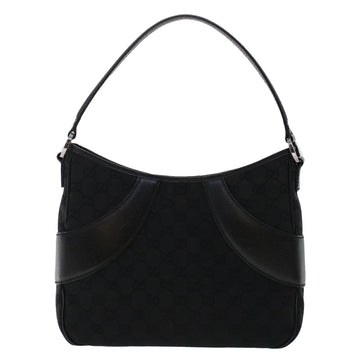 GUCCI EC Canvas Shoulder Bag Black 118012  ki3238