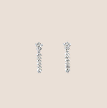 CHRISTIAN DIOR 1980s CRYSTAL DANGLING EARRINGS