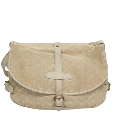 Beige Canvas Louis Vuitton Saumur