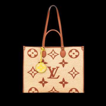 Beige Fabric Louis Vuitton Onthego
