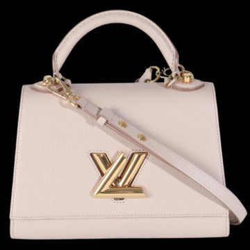 Beige Leather Louis Vuitton Twist