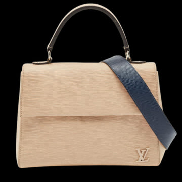 Beige Leather Louis Vuitton Cluny