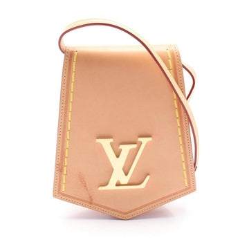 Beige Leather Louis Vuitton Shoulder Bags