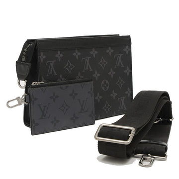 Black Fabric Louis Vuitton Shoulder Bags