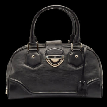 Black Leather Louis Vuitton Montaigne