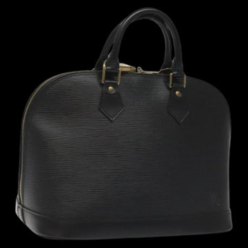 Black Leather Louis Vuitton Alma