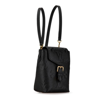 Black Leather Louis Vuitton Backpack