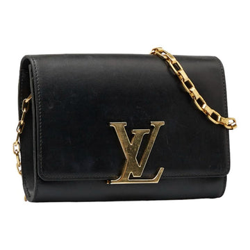 Black Leather Louis Vuitton Louise