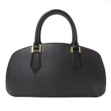 Black Leather Louis Vuitton Handbag