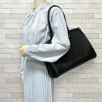 Black Leather Louis Vuitton Madeleine