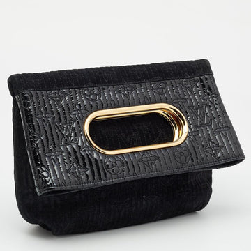 Black Suede Louis Vuitton Clutch