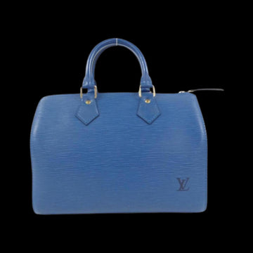 Blue Leather Louis Vuitton Speedy