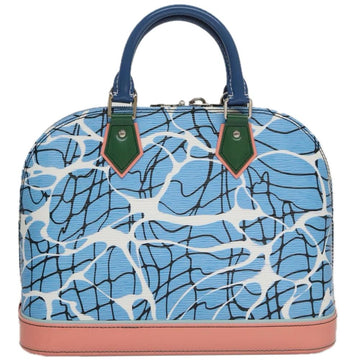 Blue Leather Louis Vuitton Alma