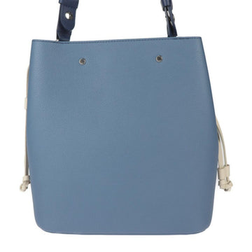 Blue Leather Louis Vuitton Bucket Bag