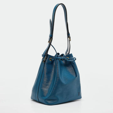 Blue Leather Louis Vuitton Noe