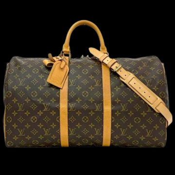 Brown Canvas Louis Vuitton Keepall