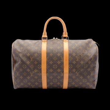 Brown Canvas Louis Vuitton Keepall