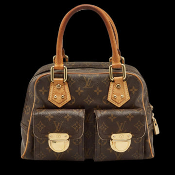 Brown Canvas Louis Vuitton Manhattan
