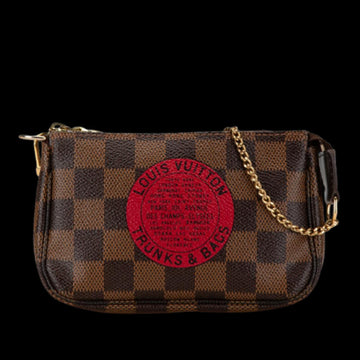 Brown Canvas Louis Vuitton Pochette Accessoires