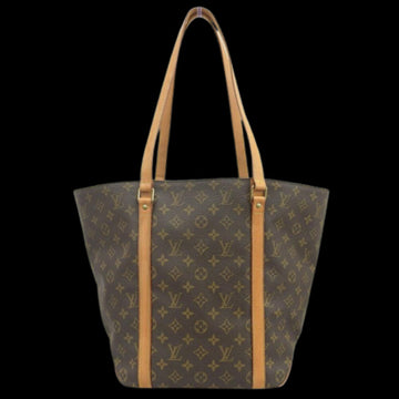 Brown Canvas Louis Vuitton Sac Shopping