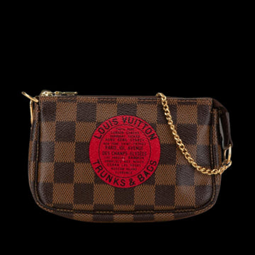 Brown Canvas Louis Vuitton Pochette Accessoires