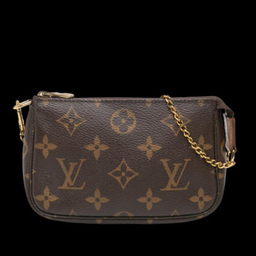 Brown Canvas Louis Vuitton Pochette Accessoires