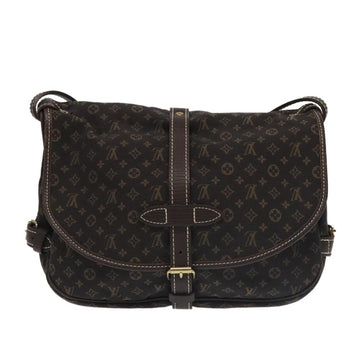 Brown Canvas Louis Vuitton Saumur