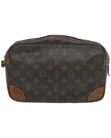 Brown Canvas Louis Vuitton Clutch