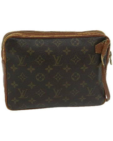 Brown Canvas Louis Vuitton Clutch
