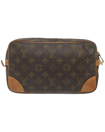 Brown Canvas Louis Vuitton Pouch