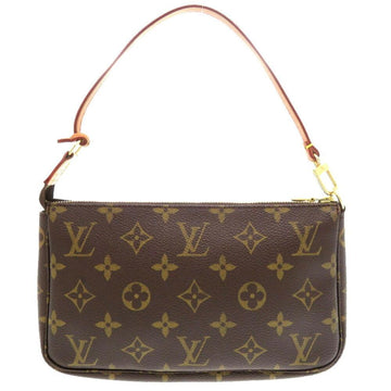 Brown Canvas Louis Vuitton Pochette Accessoires