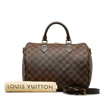 Brown Canvas Louis Vuitton Speedy