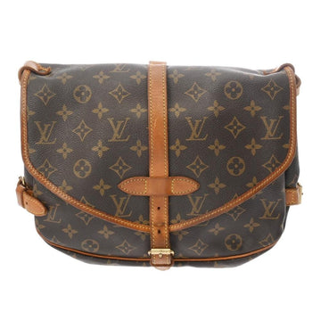 Brown Fabric Louis Vuitton Shoulder Bags