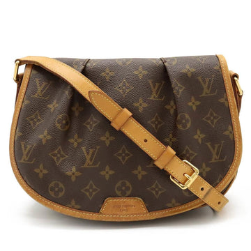 Brown Fabric Louis Vuitton Shoulder Bags